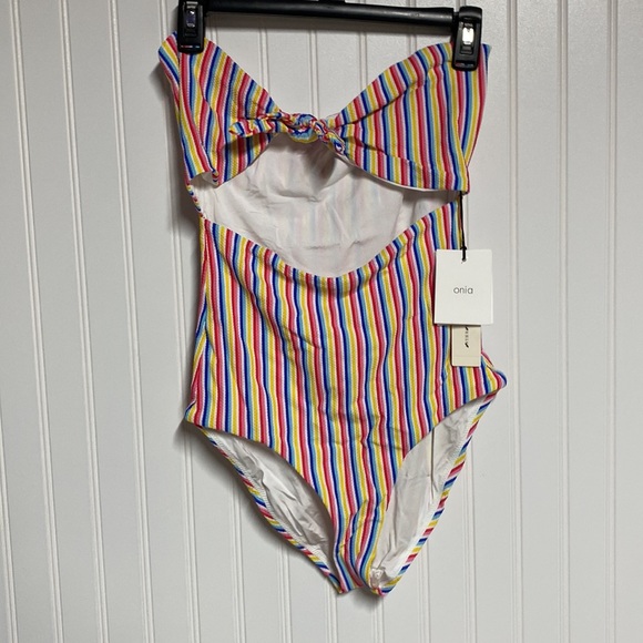 Onia | One-piece Marie Swimsuit Micro Stripe Large - Picture 4 of 7